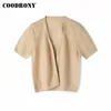 Marka 2022 Streetwear Moda Elegancka Kobieta Koreański Styl Topy Summer Business Casual Soft T-shirt dla kobiet W5009S kobiet