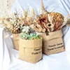 Storage Bags Succulents Planter Pot Washable Kraft Paper Flowerpot Creative Desktop Flower Pots Reuseable Multifunction Jute Bag