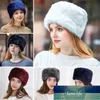 ロシアの女性の冬の柔らかいスキーイヤラップの帽子ファッションのフェイクの毛皮のコサックスタイルの暖かい丸いフラットキャップ女性の女性ヘッドギア工場価格の専門家のデザイン品質最新のスタイル
