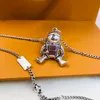 Fashion Classic Unisex Personality Necklace Letter Astronaut Solid Color Pendant Hip Hop Punk Party Necklaces for Women