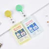 Выдвижной пропуск ID-карта Держатель барабаны Office Office Sundles Pull Key Name Tag Cards Держатели вертикального стиля Многоцветная студенческая медсестра CG0191