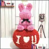 Dekoracyjne kwiaty wieńce świąteczne przyjęcie do domu ogród 45 cm Roses Bunny Walentynki Dzień Eternal Flowbit Romantyczne inżynieje ślubne