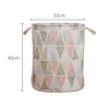 Laundry Bags Hamper Clothing 1PC Homehold Accessories Dirty Cloth Organizer Bathroom Parts With Handle Portable Toy Storage Basket
