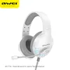 Awei ES-770i Headset de jogos com fio 50mm drivers sobre orelha profunda fones de ouvido estéreo baixo com microfone USB 5V Ergonomic