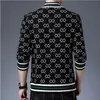 British Style Cardigans Men Sweater Long Sleeve Mens Casual Knitwear Coat Top Fashion Autumn Winter Sweater Coats Male Clothing