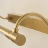 Vägglampor Wandlamp Copper Mirror för badrum Toalett LED -skåp Belysning Makeup Hem Deco Sconce Light Fixtures