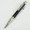 Fashion Flat Head White Crystal Top Metal Ballpoint Pen School och Office Writing Supplier Luxury Penns Tyskland