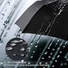Klassischer englischer Stil Regenschirm Männer Automatischer starker Windbeständiger 3 Faltenregen Frauen Business Männliche Qualität Sonnenschirm 210721