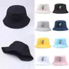 Maple Leaf Bucket hatt för män kvinnor hip hop casual panama hattar broderar bomull sommar casual solkock bred brim hög topp hatt g220311