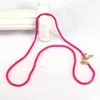 5 uds caja de esmalte colorido collar gargantilla de cadena esmalte Pop collares de cadena collar fino minimalista 243T