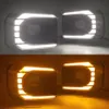 1SET LED Daytime Running Light for Toyota Hilux 2020 2021 2022 Revo Dynamic Turn Yellow Signal Relay Car LED DRL Day Light