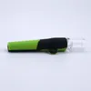Latest Colorful Cool Silicone Dry Herb Tobacco Smoking Glass One Hitter Filter Cigarette Holder Mouthpiece Protect Skin High Quality Tips DHL Free