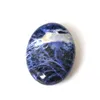 Spécimen de chakra poli Reiki de guérison en cristal de pierre de palmier à rayures bleues et blanches