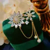 Brooches For Women Luxury Cubic Zirconia Sun Flower Corsage Sweater Suit Pin Accessories Fine Jewelry Bridal Wedding Brooch