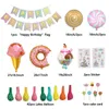 71 sztuk / zestaw lodów Cukierki Bar Dekoracja Party Pączek Balon Garland Candyland Donut Lody Motyw Urodziny Dekoracja Dziewczyna 210626