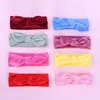 Nouveau bébé bébé filles velours nœud papillon bandeau enfants lapin oreille bandeau enfants couleur bonbon Bandanas bandeau 8 couleurs