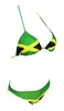 أزياء المرأة الكاريبي جامايكا العلم بيكيني ملابس السباحة 210621