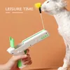 KIMPETS Plastic Feather Teases Cat Safe ABS Material Pet Interactive Creative Replaceable Bullet Gun Cat Toy 210929