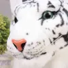 Grande realista tigre leopardo pantera brinquedo de pelúcia macio animais de pelúcia simulação tigre branco jaguar boneca crianças presente aniversário y4410250
