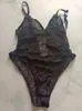 2023 Mujeres Bikini Verano Mujer Carta Impresiones Traje de baño Señora Sexy Moda Traje de baño Push Up Madura Abrigo Ropa de playa Sin espalda Halter Str2366