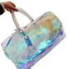 Reistas 2021 Laserdruk Ketting Handbagage PVC Duffel Plunjezakken Mannen En Een Schouder Zijn Grote Transparante Een Designer Schouder Luxe Handtassen