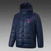 21-22 Clermont Foot Men's Down hoodie jacket winter leisure sport coat full zipper sports Outdoor Warm Sweatshirt LOGO Custom