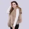 Women's Fur & Faux Vest Arrival Women Winter Luxury Real Gilets Brand Female Natural Waistcoats High Quality