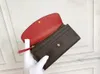 M60136 Moda Mujer Cartera de embrague Carteras de diseñador de lujo Señoras de las señoras Monedero largo clásico con caja naranja Tarjeta Bolsa para polvo Monederos de lona