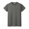 New round neck solid color T-shirt summer cotton bottoming shirt short-sleeved mens and womens half-sleeved E82