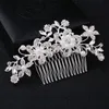 Headpieces Bridal Wedding Tiaras Stunning Fine Comb Bridal Jewelry Accessories Crystal Pearl Hair Brush utterfly hairpin for bride