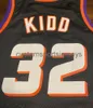 Mens Dames Jeugd 32 Jason Kidd Black Basketball Jersey Custom Number Name Jerseys XS-6XL