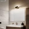 LED-wandlampen voor badkamer woonkamer wit zwart ijzer aluminium acryl base indoor spiegelverlichting verlichting Luminaria Wandlamp 210724
