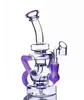 Recycler dab rig water pipe smoking hookahs thick glass bong pipes shisha bubbler with 14mm joint