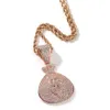 Kubische Zirkonia -Dollar Schild Geldbeutel Anh￤nger Halskette aus personalisiertem Hip Hop Bling Rapper Miami Bijoux Schmuck Charme Grunge Punk Rock Geschenke f￼r M￤nner und Frauen