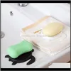 Dishes Accessories Bath Home & Garden Drop Delivery 2021 Creative Turtle Shape Bathroom Draining Box Drainage Soap Dish Kitchen Accessory Oj8