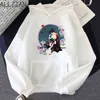 Japanse Streetwear Katanagatari Hoodies Dames / Mannen Hoodie Anime Print Casual Unisex Sweatshirts Grafische Kleding Tops Y1121