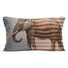 Elephant Pattern Decorative Pillowcases Cushion Covers Perfect Gift For Home Decoration Cotton Linen Pillowcase Cushion/Decorative Pillow