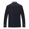 Lã de lã masculina mistura de outono casaco de inverno 2022 cor sólida resistente a frio masculino de lã sobretudo casual masculino mais tamanho d154