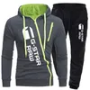 Men's Casual Wear Printing Suit Hooded Sweater Pants Sports 220308