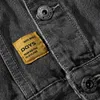 Мужская джинсовая куртка Осенняя мода отворота однобортное молодежное повседневное письмо вышило 210909