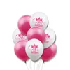 Party Decoration Zljq 2nd Happy Birthday Balloons Boy Girl 2 år två år Latex Baloon Number Ballon Baby Shower