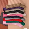 Women Fashion Knee Socks with Letters Multicolor Letter Long Sock Gift for Love Friend High Quality Whole 208F