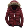 Mäns vinterjackor Varma Parkas Outdoor Windbreaker Tjock Hooded Coat Padded Overcoats Outwears Men Märke Kläder 7XL LA014 211204