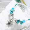 Bohême été étoiles de mer perles cheville plage chaîne Bracelet cheville bijoux pour femmes filles