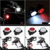 Lights Outdoor Cykel Vattentät COB 3 LED USB Uppladdningsbar 4 Modes Bike Night Ridefront Head Lampa Bakljus Light1 UkWue Feeax