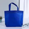 Reusable Shopping Bag Large Capacity Solid Color Women Shoulder Tote Non-woven Environmental Shopping Handbag