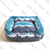 Colorida Animais Canetas Bed consumíveis de impressão Letter Dog Kennels Mat na moda Pet Camas Kennel Duas Cores