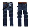 Hommes Cargo Casual Jeans Pantalon Multi Poches Lâche Droite Denim Pantalon Pour Homme Plus La Taille 29-44