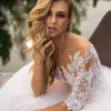 Bohemian See Through Half Sleees Blush Pink Wedding Dress Long Train Sexy Back Bridal Gowns 2022 Vestido de Novia Robe Mariee