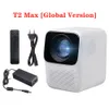 Stock Global Android Wanbo T2MAX 1080P Mini LED Projetor WiFi Sistema Android 200si Full HD Para o YouTube Telefone Portátil Home Theater Cinema